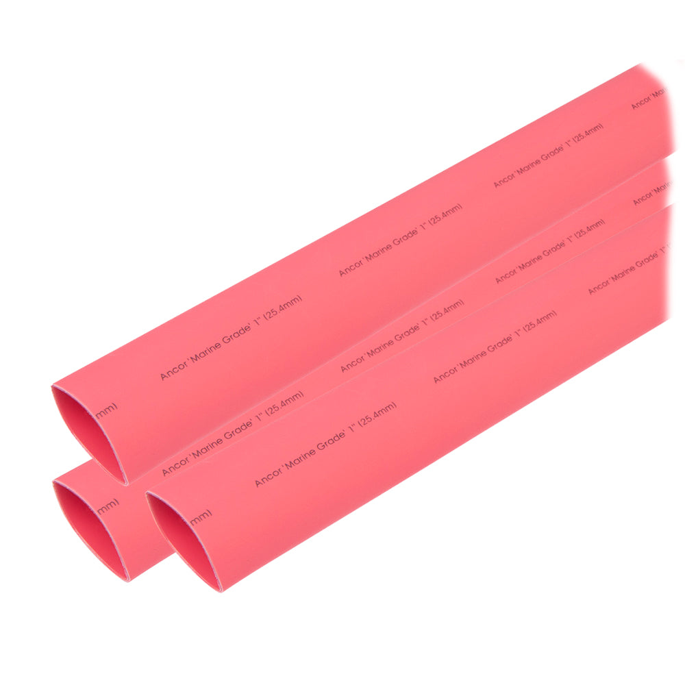 Ancor Heat Shrink Tubing 1 x 3 Red 3 Pieces 307603